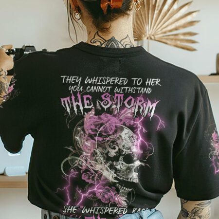 I AM THE STORM FLOWER SKULL ALL OVER PRINT - TLTR0802232