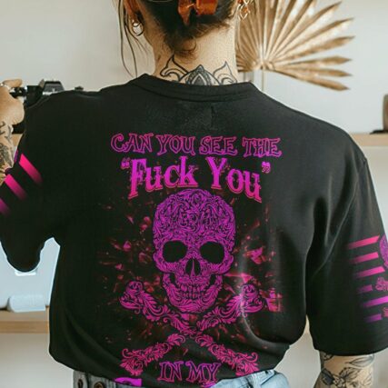 CAN YOU SEE THE F YOU SKULL ROSE ALL OVER PRINT - TLNZ0302231