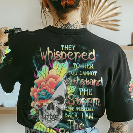 I AM THE STORM FLOWER SKULL ALL OVER PRINT - TLTW0803231