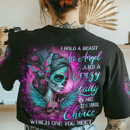 I HOLD A BEAST AN ANGEL ALL OVER PRINT - YHDU1304234