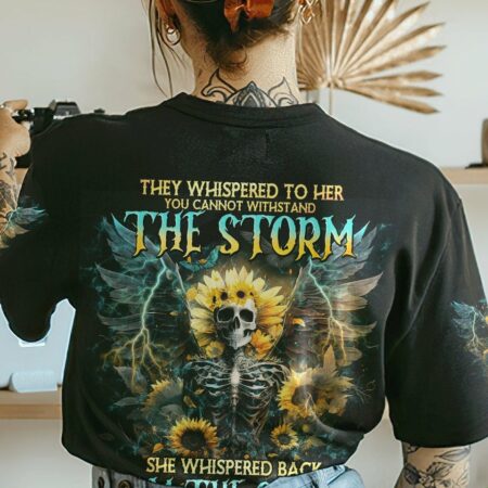 I AM THE STORM SKELETON WINGS SUNFLOWER ALL OVER PRINT - TLNO2102231