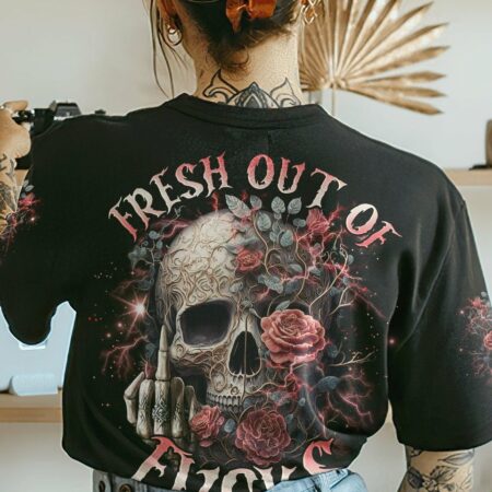 FRESH OUT OF F SKULL ROSE ALL OVER PRINT - TLNO0703232