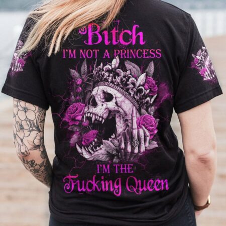 I'M THE F QUEEN SUGAR SKULL ALL OVER PRINT - YHDU2403231