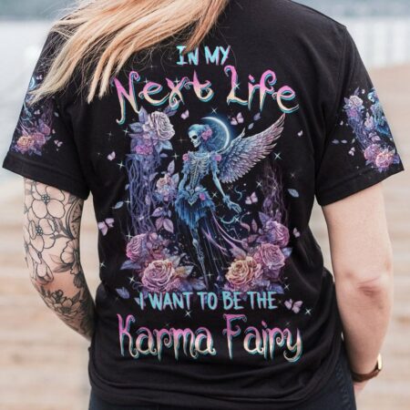 KARMA FAIRY SKULL SKELETON WINGS ALL OVER PRINT - TLTW0702231