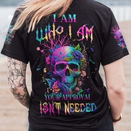 I AM WHO I AM COLORFUL SKULL ALL OVER PRINT - TLNZ2903234