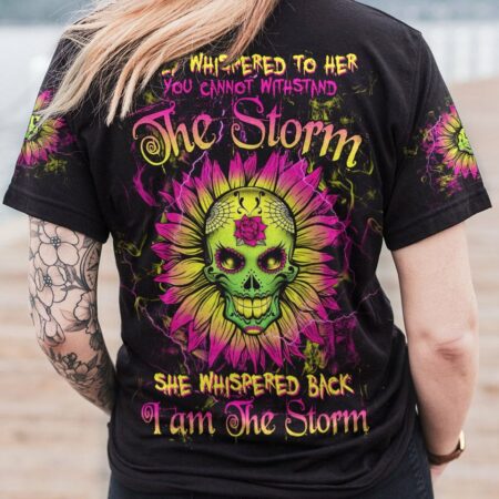 I AM THE STORM SUGAR SKULL SUNFLOWER ALL OVER PRINT - TLTW0103232