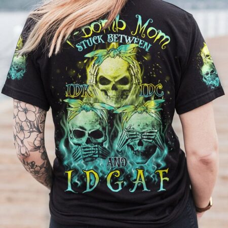 F-BOMB MOM STUCK BETWEEN IDK IDC AND IDGAF ALL OVER PRINT - TLNO2303234