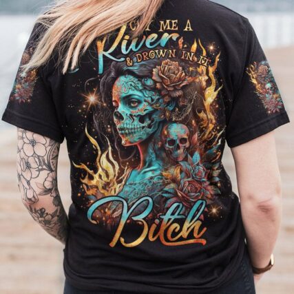 CRY ME A RIVER SUGAR SKULL ALL OVER PRINT - TLNO0404232