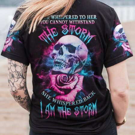 I AM THE STORM ROSE SKULL ALL OVER PRINT - YHHG2702232