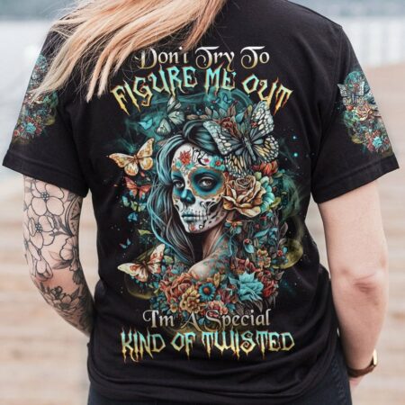 DON'T TRY TO FIGURE ME OUT SUGAR SKULL ALL OVER PRINT - TLTR2403235
