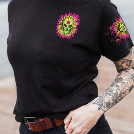 I AM THE STORM SUGAR SKULL SUNFLOWER ALL OVER PRINT - TLTW0103232