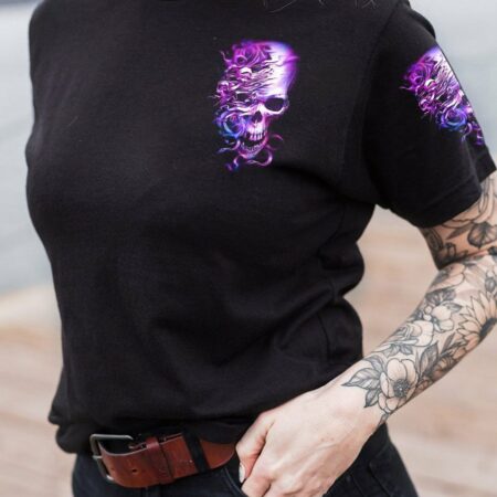 IF YOU WANT ME TO CONTROL MY TEMPER ROSE SKULL ALL OVER PRINT - TLNZ1002231