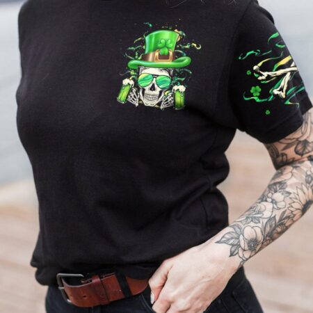 HELLO DARKNESS MY OLD FRIEND SKULL BEER PATRICK'S DAY ALL OVER PRINT - YHHG0102231