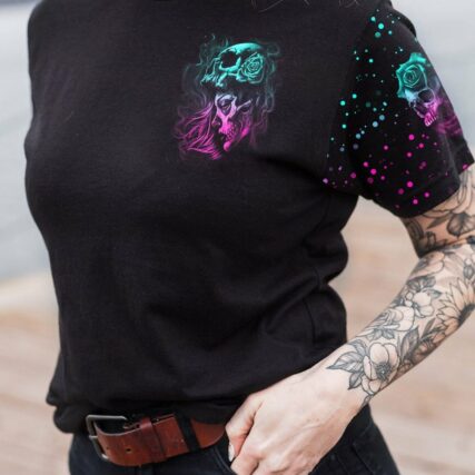 DON'T TRY TO FIGURE ME OUT SKULL GIRL ALL OVER PRINT - TLNO2003234