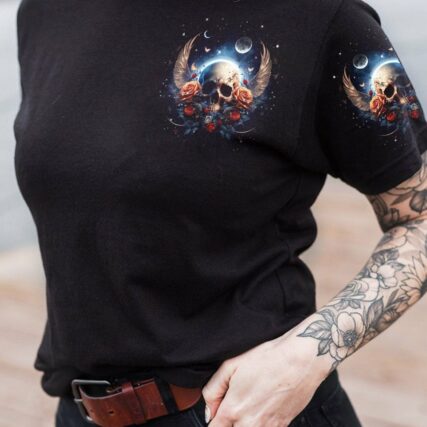 HELLO DARKNESS MY OLD FRIEND SKULL WINGS MOON ALL OVER PRINT - TLNT2604231