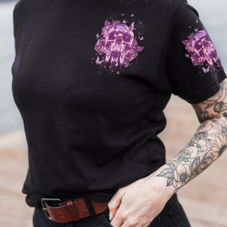 I AM A SWEET GIRL BUT IF YOU PISS ME OFF ROSE BUTTERFLY SKULL ALL OVER PRINT - TLTW0302232