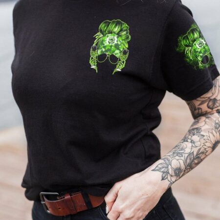 DRINK UP B MESSY BUN PATRICK'S DAY ALL OVER PRINT - TLNO2701231