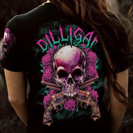 DILLIGAF SKULL ROSES G ALL OVER PRINT - TLTR2402232