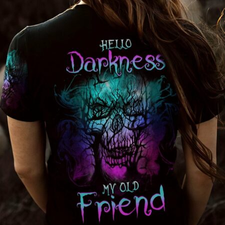 HELLO DARKNESS MY OLD FRIEND SKULL ALL OVER PRINT - YHHG0504231