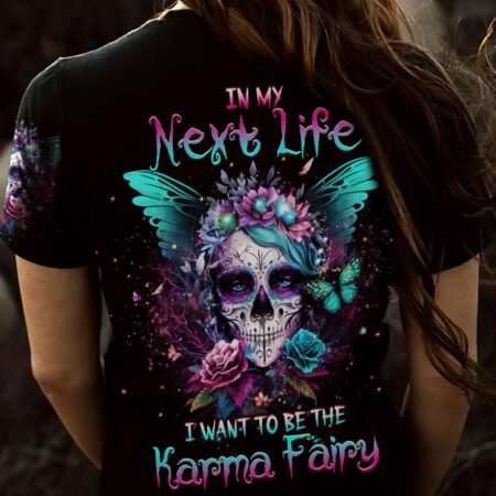 KARMA FAIRY SKULL SUGAR SKULL ALL OVER PRINT - YHHG0803234