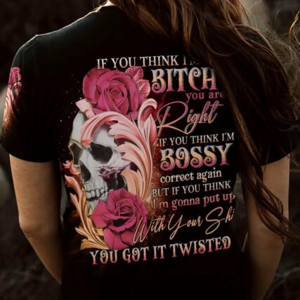 IF YOU THINK I'M A B ROSE SKULL ALL OVER PRINT - YHDU3103234
