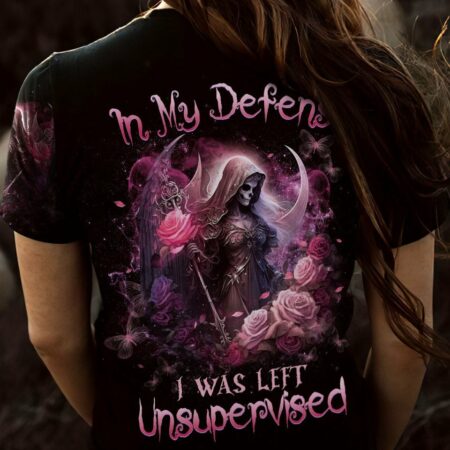 IN MY DEFENSE I WAS LEFT UNSUPERVISED ALL OVER PRINT - YHHG0603231