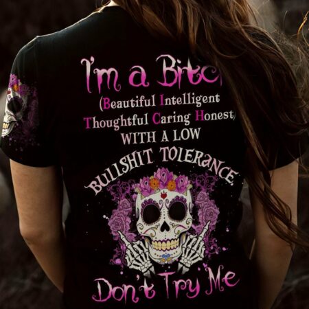 I'M A B DON'T TRY ME SUGAR SKULL ALL OVER PRINT - YHHG2103233