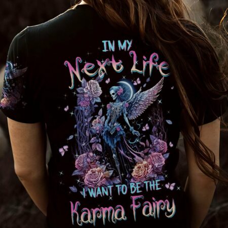 KARMA FAIRY SKULL SKELETON WINGS ALL OVER PRINT - TLTW0702231