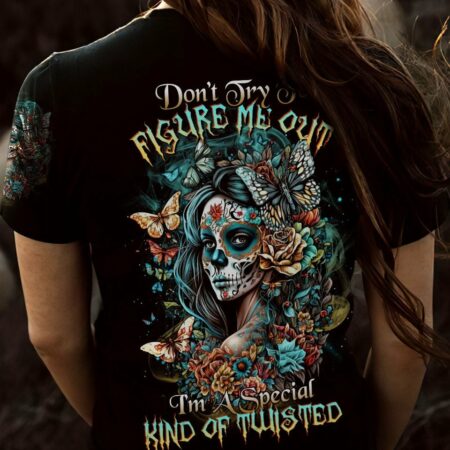 DON'T TRY TO FIGURE ME OUT SUGAR SKULL ALL OVER PRINT - TLTR2403235