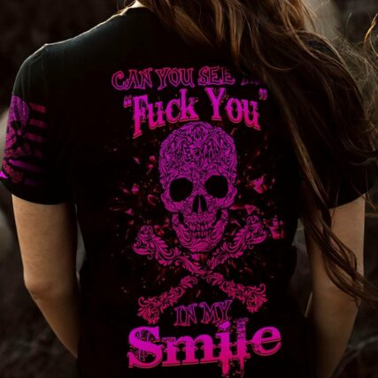 CAN YOU SEE THE F YOU SKULL ROSE ALL OVER PRINT - TLNZ0302231