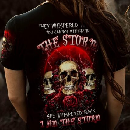 I AM THE STORM SKULL ROSES ALL OVER PRINT - TLTW0203234