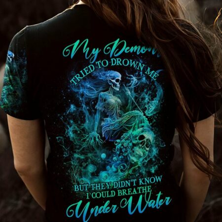 MY DEMONS TRIED TO DROWN ME MERMAID ALL OVER PRINT - YHHG2102234
