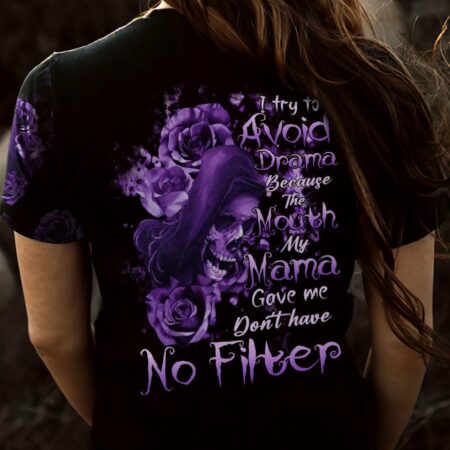 I TRY TO AVOID DRAMA PURPLE ROSE REAPER ALL OVER PRINT - TLTR0202233