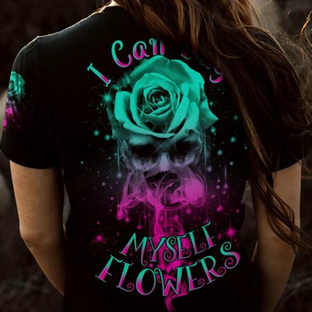I CAN BUY MYSELF FLOWERS SMOKE ROSE SKULL ALL OVER PRINT - TLNO0203233