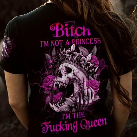 I'M THE F QUEEN SUGAR SKULL ALL OVER PRINT - YHDU2403231