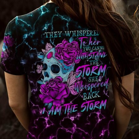 I AM THE STORM FLOWER SKULL ALL OVER PRINT - TLNO1503231