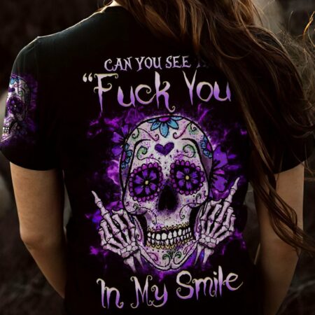 CAN YOU SEE THE F YOU SKULL ALL OVER PRINT - YHHG2903231