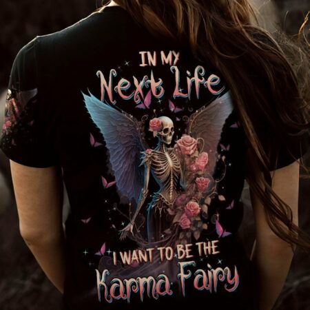 KARMA FAIRY SKULL SKELETON ROSE ALL OVER PRINT - TLTW0201232