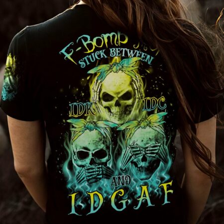 F-BOMB MOM STUCK BETWEEN IDK IDC AND IDGAF ALL OVER PRINT - TLNO2303234