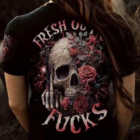 FRESH OUT OF F SKULL ROSE ALL OVER PRINT - TLNO0703232