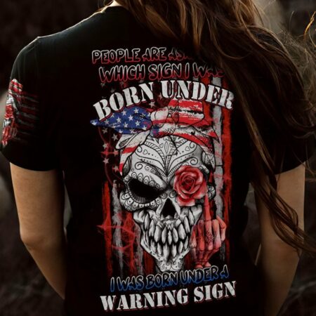 I WAS BORN UNDER A WARNING SIGN ALL OVER PRINT - YHHN1301235