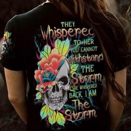 I AM THE STORM FLOWER SKULL ALL OVER PRINT - TLTW0803231