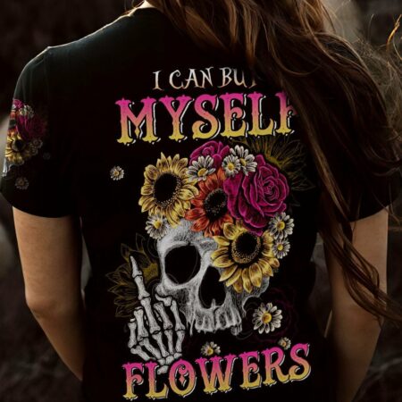 I CAN BUY MYSELF FLOWER SKULL ALL OVER PRINT - TLTW1603234