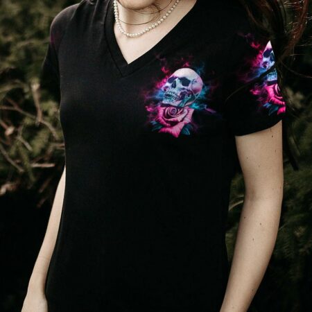 I AM THE STORM ROSE SKULL ALL OVER PRINT - YHHG2702232