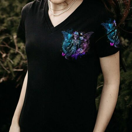 KARMA FAIRY SKULL SKELETON ROSE ALL OVER PRINT - YHLN2401232