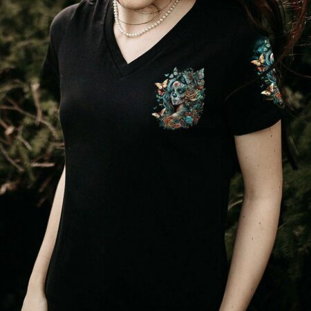 DON'T TRY TO FIGURE ME OUT SUGAR SKULL ALL OVER PRINT - TLTR2403235