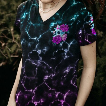 I AM THE STORM FLOWER SKULL ALL OVER PRINT - TLNO1503231