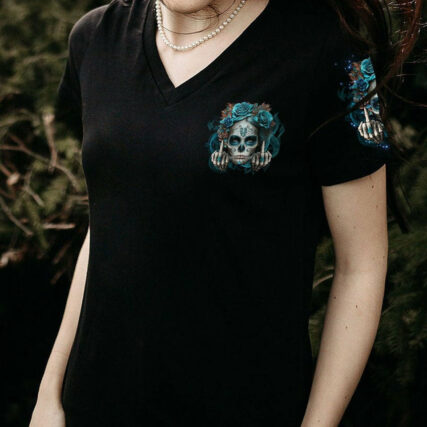 CRY ME A RIVER SUGAR SKULL ALL OVER PRINT - TLNZ1304234