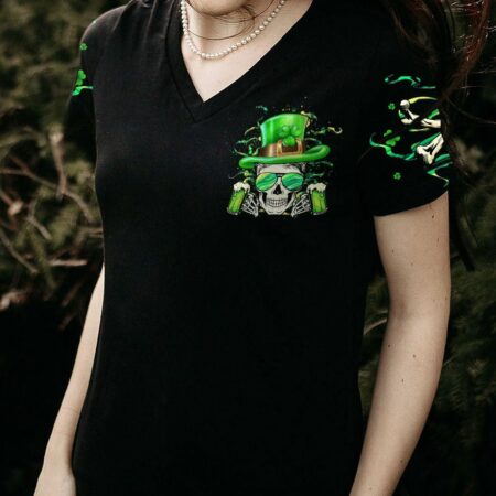 HELLO DARKNESS MY OLD FRIEND SKULL BEER PATRICK'S DAY ALL OVER PRINT - YHHG0102231
