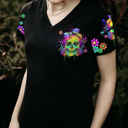 I NEED NEW HATERS COLORFUL SKULL ALL OVER PRINT - YHLN1904232